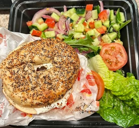 Cream Cheese Bagel.
